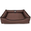Лежак ліжко для собак та котів EGO Bosyak Waterproof M 75х65 Коричневий (спальне місце для собак та котів)