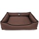Лежак ліжко для собак та котів EGO Bosyak Waterproof M 75х65 Коричневий (спальне місце для собак та котів)