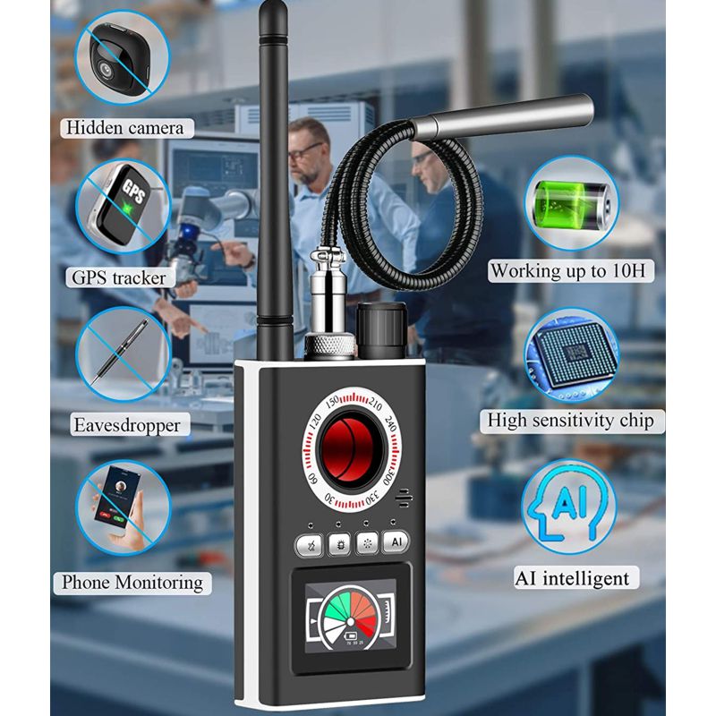 Детектор жучків і прихованих камер, антижучок, індикатор прослушки EVKVO K-88 з функцією пошуку магнітів