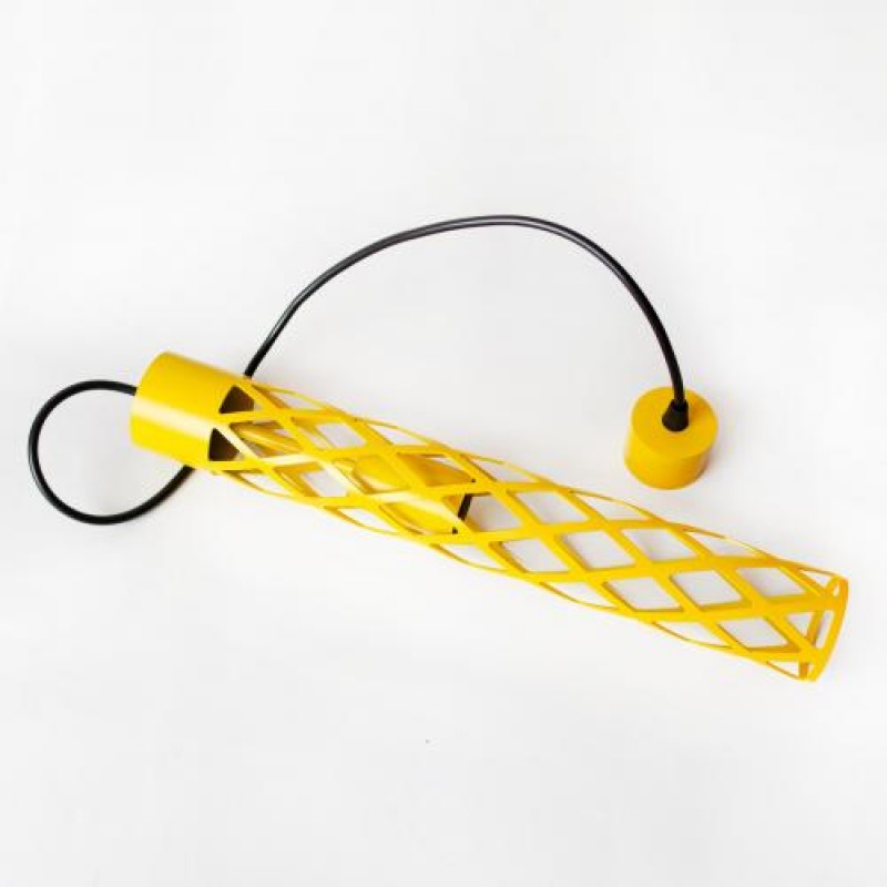 Світильник підвісний MSK Electric Flow у стилі лофт під лампу Е27 жовтий NL 6041 YL