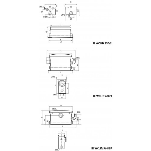 Каналізаційна установка Sprut WCLIFT 400/3 6209