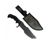Туристичний ніж для виживання Gorillas BBQ 2-879 27.5 см Чорний (KN1065)