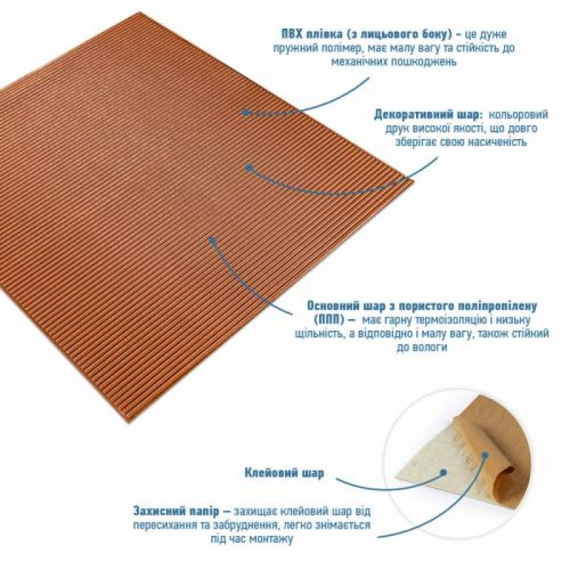 Панель 3D Bronze 700х700х4mm (D) Sticker Wall SW-00001955