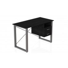 Письмовий стіл із ящиками Ferrum-decor Оскар 750x1400x600 метал Сірий ДСП Сосна Кембра 16 мм (OSK0038)