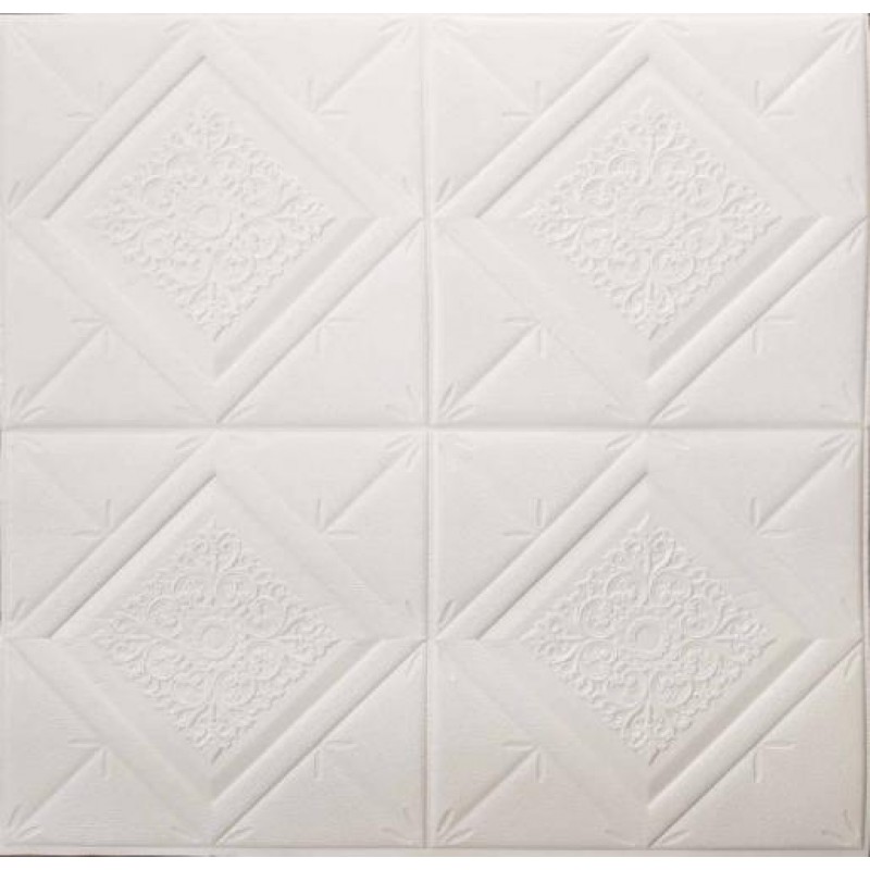 Самоклеюча декоративна 3D панель Loft Expert 022-6 Візерунок у ромбі 700x700x6 мм