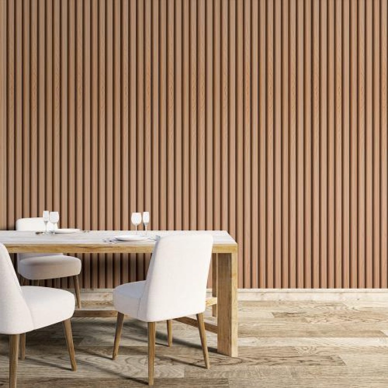 Декоративна стінова рейка Sticker Wall WPC Коричневий 160x3000x23 мм (SW-00001857)