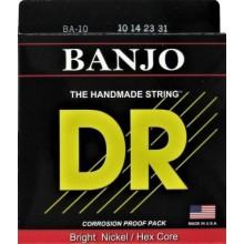 Струни для банджо DR BA-10 Tenor Banjo Nickel Plated Strings 10/31