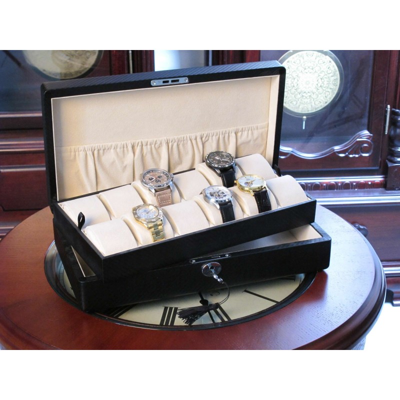 Скринька для зберігання Salvadore годинників Salvadore 12W-BX Чорний (Salvadore 12W-BX)