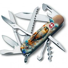 Складаний ніж Victorinox Huntsman Ukraine 91 мм 16 функцій Благородний Сокіл (1.3713.7_T3260pw)