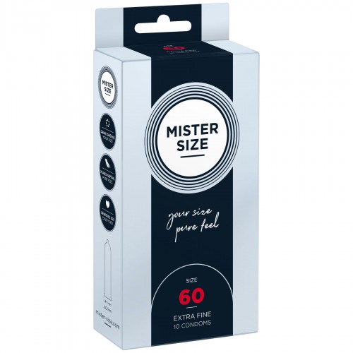 Презервативи Mister Size - pure feel - 60 (10 condoms), товщина 0,05 мм в інтернет супермаркеті PbayMarket!