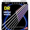 Струни для акустичної гітари 6 шт DR NWA-12 Hi-Def Neon White K3 Coated Acoustic Guitar Strings 12/54