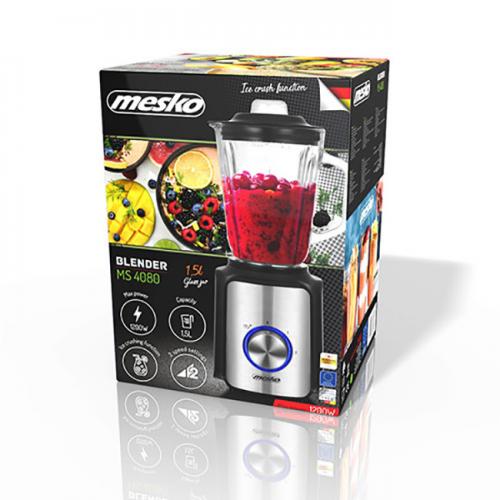 Блендер стаціонарний Mesko MS 4080 1,5л Чорний Блендер стаціонарний Mesko MS 4080 1,5л Чорний