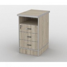 Тумба офісна Тиса Мебель ТМ-113 2 Сонома 76x60x40 см