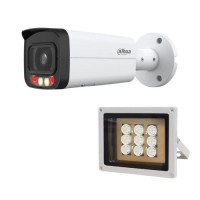 Комплект IP-відеокамера 4 Мп Dahua DH-IPC-HFW2449T-AS-IL 3.6 мм та ІЧ-прожектор Lightwell LW9-100IR45-220