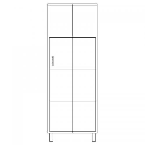 Шафа-Пенал Тиса Мебель ШС-623 Дуб сонома 166x35x60 см Шафа-Пенал Тиса Мебель ШС-623 Дуб сонома 166x35x60 см
