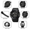Тактичний водостійкий кварцовий годинник Skmei Stalker black