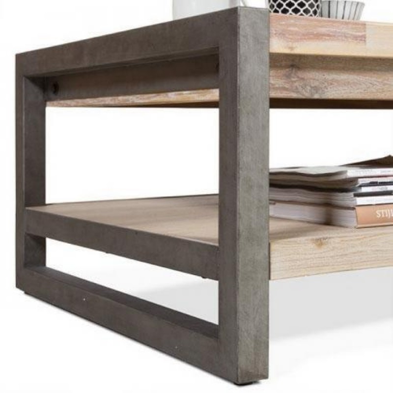 Кавовий журнальний столик у стилі Loft NS-503 430x1100x500 мм Черный