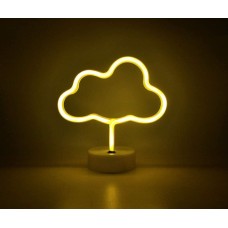 Настільний неоновий нічник Хмаринка жовта Angel 23х22 см