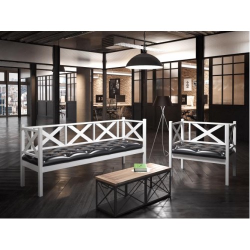 Комплект: крісло/диван Tenero Грін Трик лофт 2 Білий (100000231) Комплект: крісло/диван Tenero Грін Трик лофт 2 Білий (100000231)