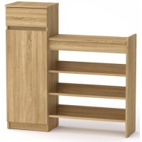 Тумба для взуття ТО-16 Компанит Дуб сонома (100х28х100 см)