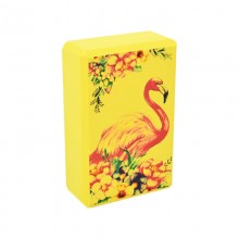 Блок для йоги Фламінго Bambi MS 0858-13(Yellow) EVA 23 х 15 х 7,5 см