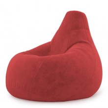Крісло Мішок Груша Замша 150х100 Студія Комфорту Великий бордовий