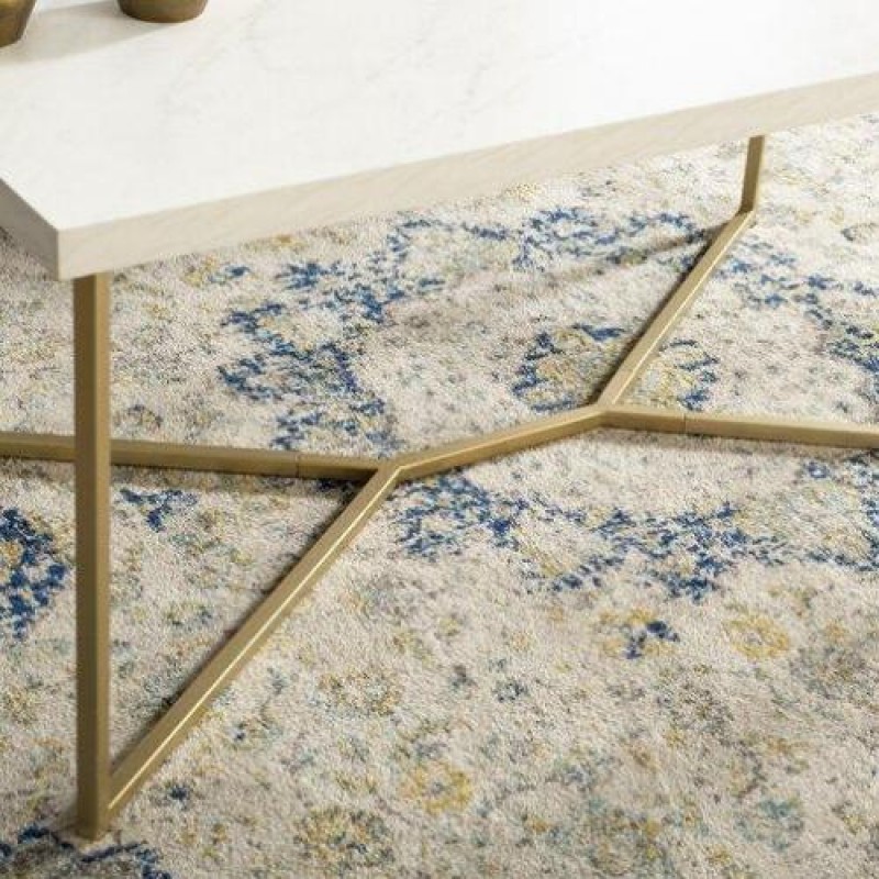 Кавовий журнальний столик у стилі Loft NS-559 480x1100x570 мм Золотой