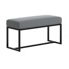 Банкетка - пуф для передпокою в стилі Loft NS-119 440x1200x300 мм Черный
