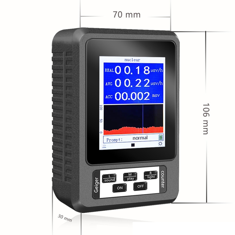 Дозиметр радіації побутовий радіометр лічильник Гейгера Nectronix BR-9B-XR1 (оновлена модель)
