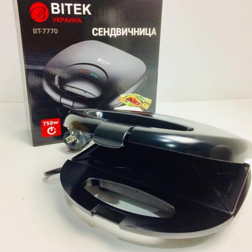 Сендвічниця 750Вт BITEK BT-7770 Чорна в інтернет супермаркеті PbayMarket!