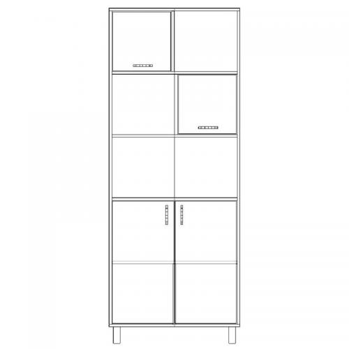 Шафа-Пенал Тиса Мебель ШС-817 Дуб сонома 205x35x80 см Шафа-Пенал Тиса Мебель ШС-817 Дуб сонома 205x35x80 см