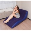 Надувне крісло диван для відпочинку OPT-TOP Shaped S-подібне зі спинкою насос у комплекті 160х90х60 см Синій (2104618503)