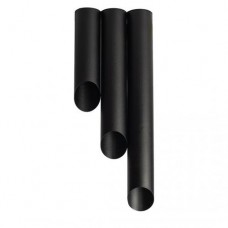 Світильник стельовий MSK Electric Slice під три лампи Е27 NL 382819 BK+BK