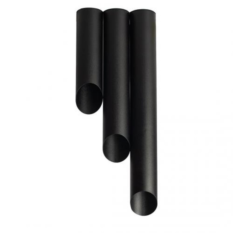 Світильник стельовий MSK Electric Slice під три лампи Е27 NL 382819 BK+BK