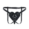 Трусики Серце для страпону Feral Feelings - Hearts Strap-on Belt Black в інтернет супермаркеті PbayMarket!