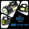 Ручний ліхтар Haoerliang HEL-T95-LED+COB USB Power Bank на сонячній батареї (1924656446)
