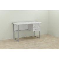 Комп'ютерний стіл Ferrum-decor Дакота 75x140x60 сірий ДСП Біле 16мм