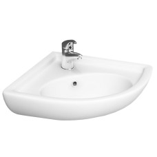 Раковина кутова підвісна RAK Ceramics RAK0048 Compact Corner 440x195x360 мм Білий (1896319942)