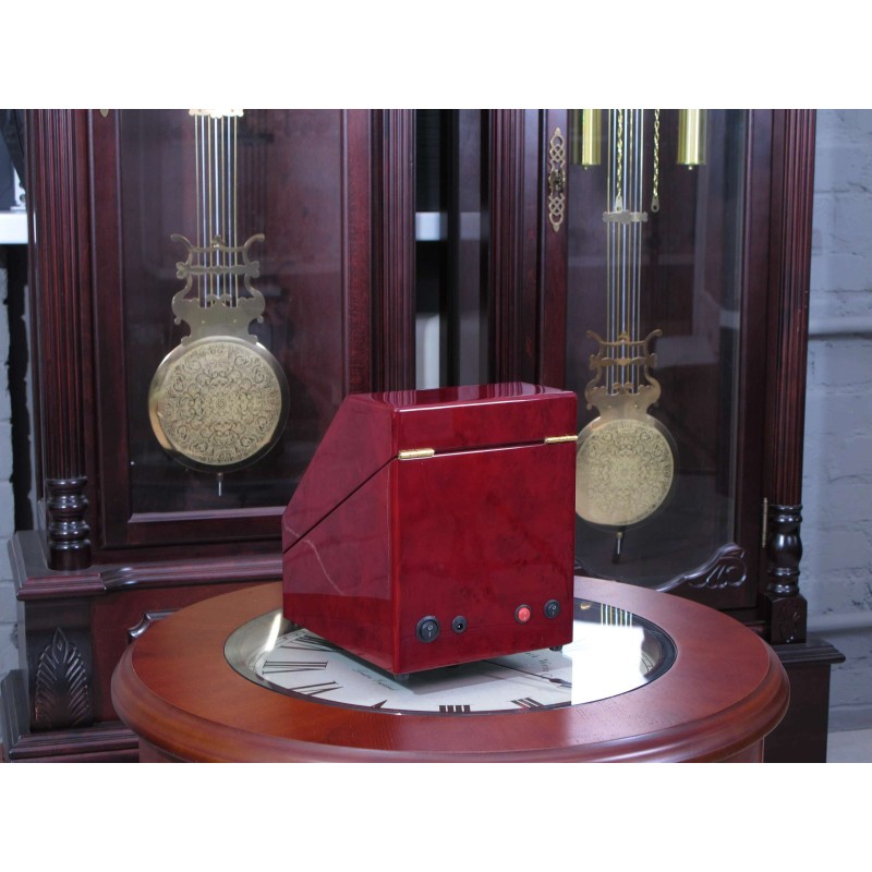 Шкатулка Salvadore для підзаводу 2 годинників 098/TP/2/DF 1x2 Бордовий