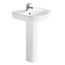 Комплект раковина та ніжка RAK Ceramics Cynthia Wash Basin 800x570x450 мм Білий (2305833521)