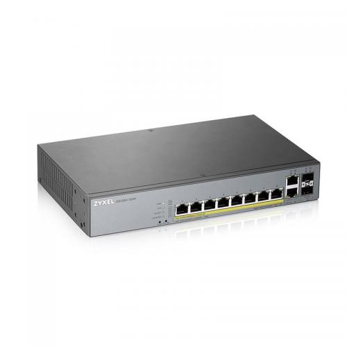 Комутатор ZYXEL GS1350-12HP (8xGE PoE+, 2xGE, 2xSFP,max 130W, L2, метал) в інтернет супермаркеті PbayMarket!