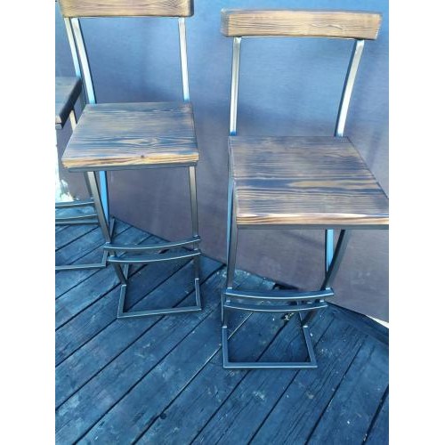 Барний стілець GoodsMetall у стилі ЛОФТ 750х350х350  Барний стілець GoodsMetall у стилі ЛОФТ 750х350х350