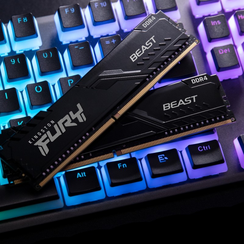 Оперативна пам'ять DDR4 16GB/3200 Kingston Fury Beast Black (KF432C16BB/16)