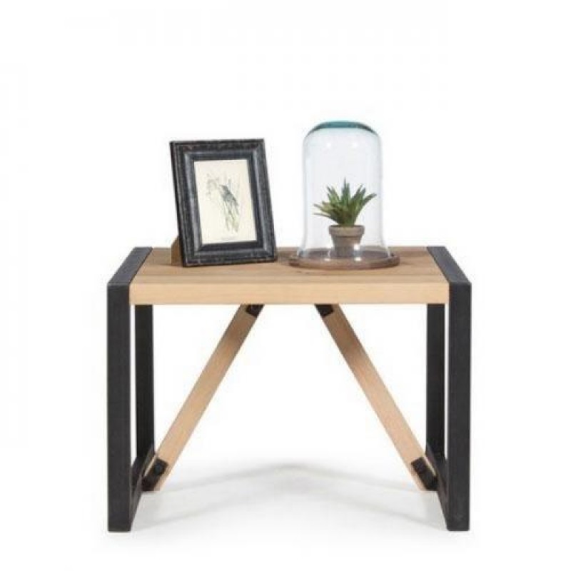 Приліжковий столик у стилі Loft NS-1477 580x650x350 мм Черный