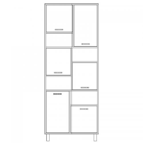 Шафа-Пенал Тиса Мебель ШС-819 Дуб сонома 205x35x80 см Шафа-Пенал Тиса Мебель ШС-819 Дуб сонома 205x35x80 см