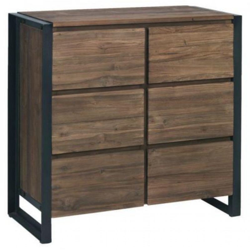 Комод для речей Loft NS-293 930x900x400 мм Чорний