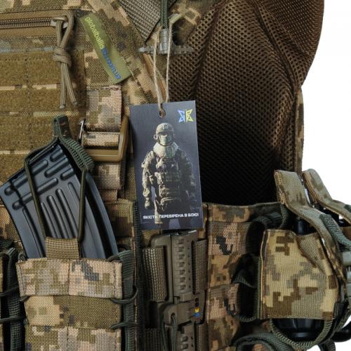 Плитоноска тактична зі швидким скиданням з підсумками No Brand Warmor Gen.3 Pro Max One Size Піксель (2396567746) Плитоноска тактична зі швидким скиданням з підсумками No Brand Warmor Gen.3 Pro Max One Size Піксель (2396567746)