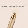 Масажер кульковий Roller для видалення мімічних зморшок навколо очей та обличчя Золотистий