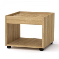 Стіл журнальний МГ-6 тумба-1 Компаніт Дуб сонома (42х42х35 см)