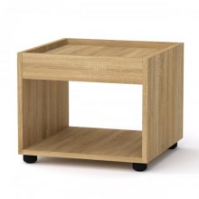 Стіл журнальний МГ-6 тумба-1 Компаніт Дуб сонома (42х42х35 см)